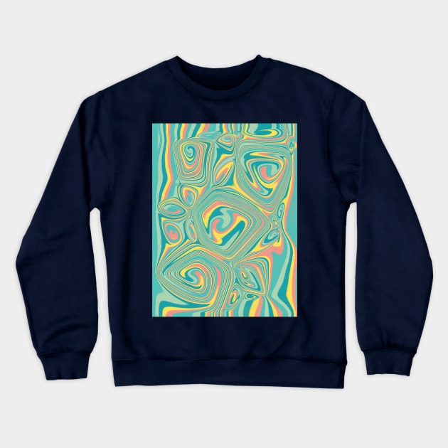 Green Pattern Crewneck Sweatshirt by Rajita-Khushi